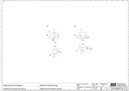 ASR95 (P2152) guide bracket