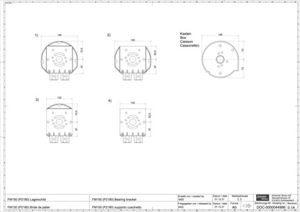 FM150 (P2180) Bearing bracket