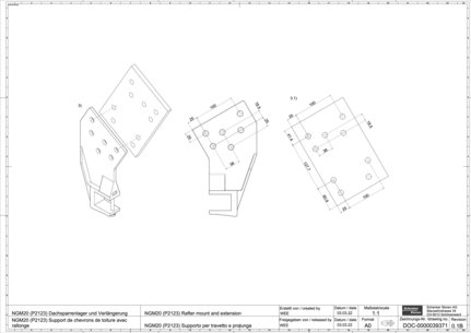NGM20 (P2123) Rafter mount and extension