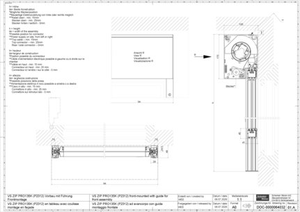 VS ZIP PRO135K (P2312) front-mounted with guide for front assembly