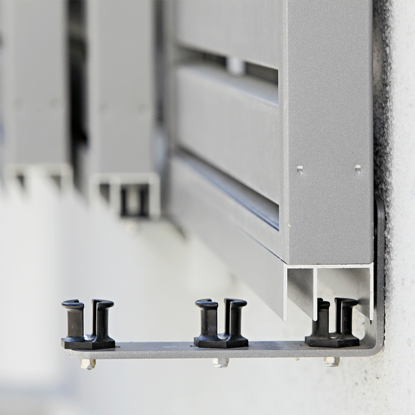 Schiebeladen aus Aluminium