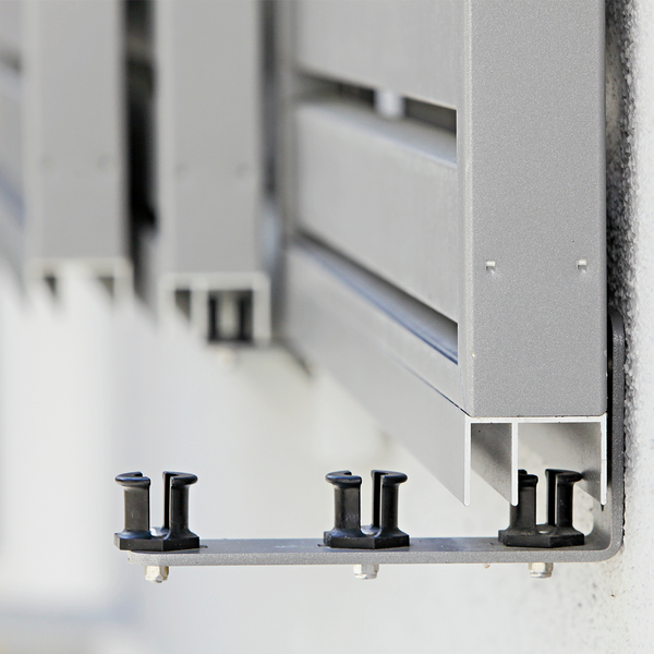 Schiebeladen aus Aluminium