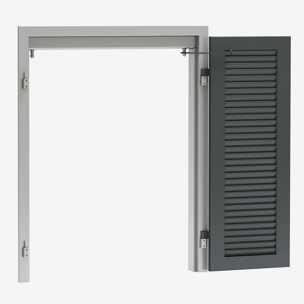 Klappladen aus Aluminium - Montagesystem