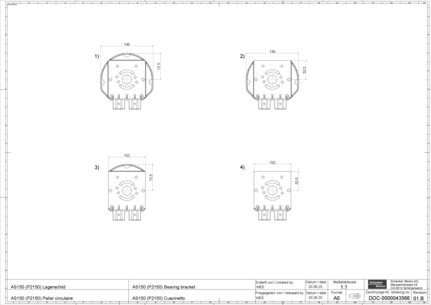 AS150 (P2150) Bearing bracket