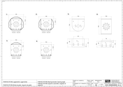 08_FAM150 (P2108) Bearing bracket bearing angle