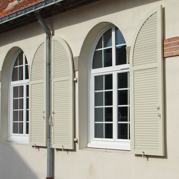 Klappladen aus Aluminium - Sonderform