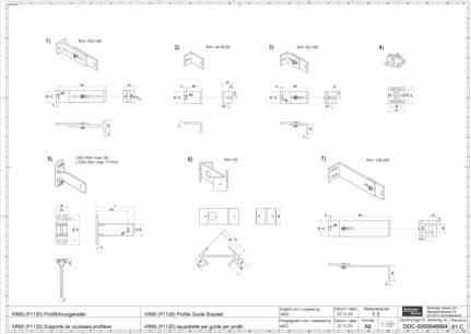KR60 (P1120) Profile Guide Bracket