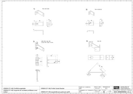 VR90W (P1148) Profile Guide Bracket