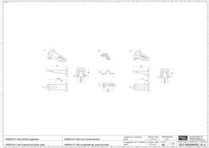 VR90W (P1148) Cord Guide Bracket