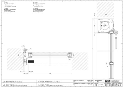 VSe155ZIP (P2159) with manual drive