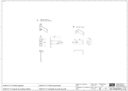 MV90 (P1171) Profile Guide Bracket