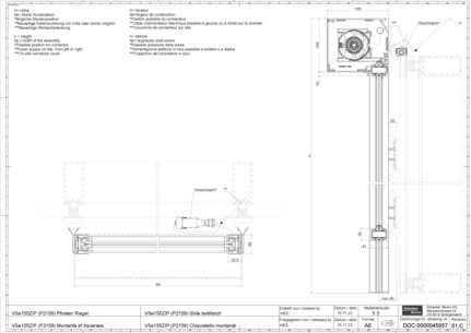 VSe155ZIP (P2159) Slide bolt latch
