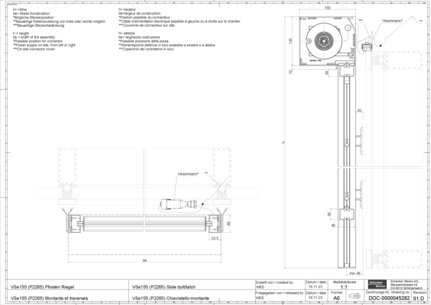 VSe155 (P2265) Slide bolt latch