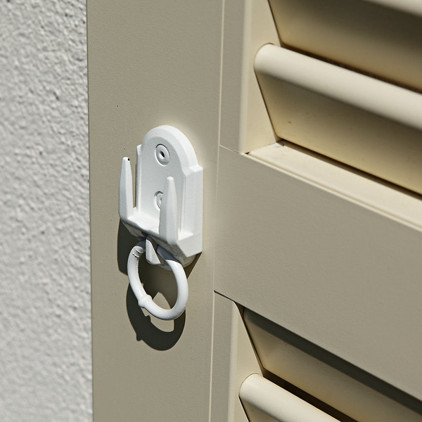 Klappladen aus Aluminium - Zuziehgriff