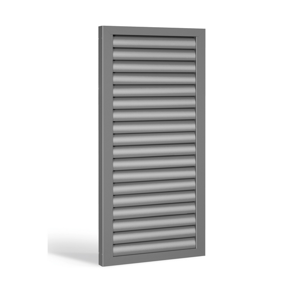 Schiebeladen aus Aluminium - feststehende Lamellen