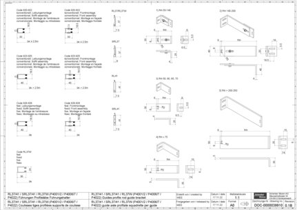 RL37_41_SRL37_41_RL37W (P4001_2_P4006_7_P4022) Guides profile rod guide bracket