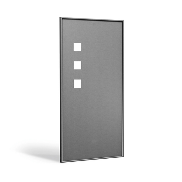 Schiebeladen aus Aluminium - geschlossene Lamellen