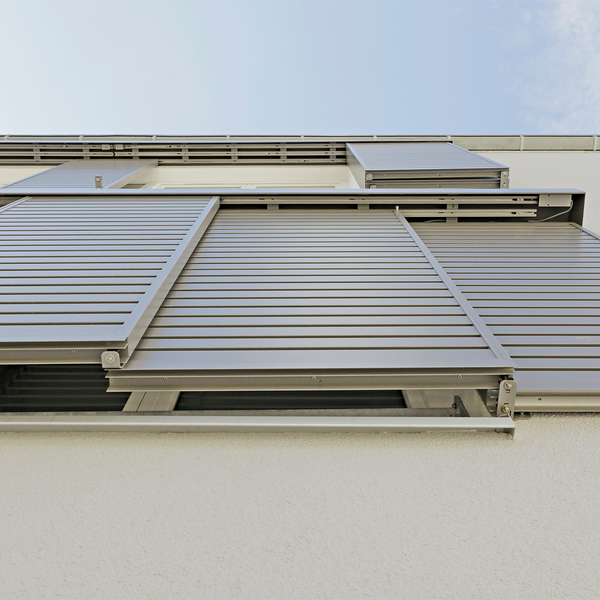 Schiebeladen aus Aluminium