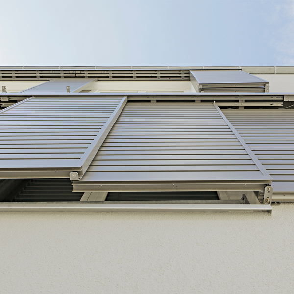 Schiebeladen aus Aluminium